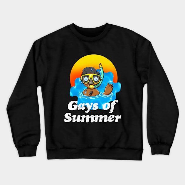 Gays of Summer Going Down Crewneck Sweatshirt by LoveBurty